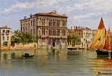Antonietta Paintings - Palazzo Camerlenghi and the Ca Vendramin Calergi in Venice by Antonietta Brandeis